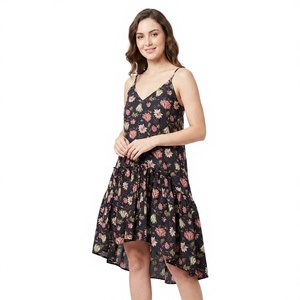 Vestido Largo de Algodón Ecológico, Estilo Bohemio Occidental, Transpirable, Lavable, para Mujer, Ideal para Oficina, Fiestas, Estilo Sexy para Club, Natural - Product Image 1