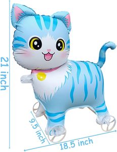 Globos de Gato Andantes con Ruedas, Globos de Gato para Fiestas de Cumpleaños Infantiles, Decoración para Baby Shower - Product Image 3