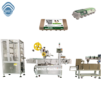 Machine d'étiquetage automatique SKILT pour cartons d'œufs à 30 alvéoles, étiquettes autocollantes pour cartons d'œufs à clapet, étiqueteuse servo, certifiée CE