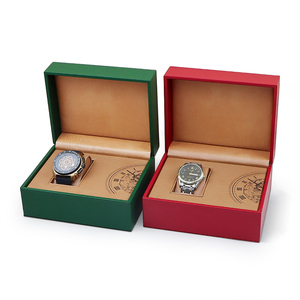 Cao cấp PU da hộp đồng hồ, tinh tế xem hộp quà tặng, rắn màu cơ khí hộp đồng hồ, vuông xem bao bì hộp, hộp lưu trữ - Product Image 2