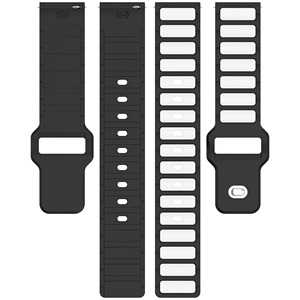 Bracelet de montre en silicone universel double couleur 22MM 20MM pour Samsung Galaxy <span class=keywords><strong>Watch</strong></span> 7 6 5 4 Pro <span class=keywords><strong>Classic</strong></span> 44 40mm <span class=keywords><strong>42mm</strong></span> 46mm <span class=keywords><strong>Huawei</strong></span> <span class=keywords><strong>GT</strong></span> - Product Image 5