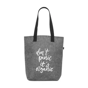 Bolsa de compras RPET de fieltro reciclado, merchandising sostenible - Product Image 2