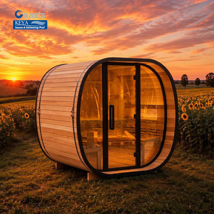 Cabaña de Bienestar de Calidad Resort con Gran Ventana Panorámica, Madera de Cedro Rojo, Control Digital Inteligente por WiFi, Kit de Propiedad Asiática - Product Image 1