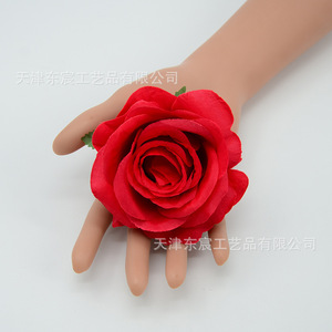 Rosas Artificiales Dongchen Crafts, Cabeza de Rosa Mediana de Poliéster, Decoraciones para Bodas, Accesorios para Paredes Florales, Arreglos DIY - Product Image 2