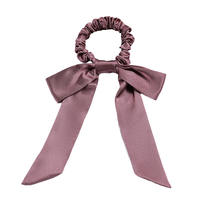 Haute qualité 100% mûrier soie élastique bandeaux long ruban cheveux arcs filles soie bandeau