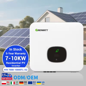 مخزون جديد: محول طاقة شمسية هجين Growatt MIN 7000-10000TL-X2 للشبكة، 7-10 كيلو واط، أحادي الطور، للاستخدام السكني، متوافق مع بطاريات الرصاص الحمضية/الليثيوم. - Product Image 1