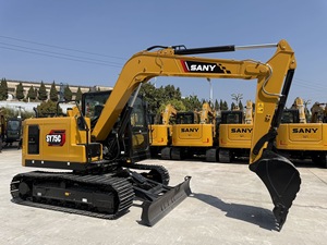 Excavadora de cadenas de alta eficiencia de 7.5 toneladas SY75C, miniexcavadora confiable para carreteras y construcción - Product Image 5