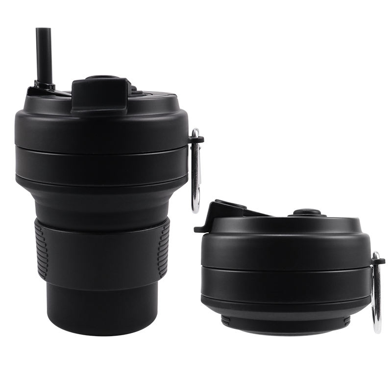 Black with lid&straw