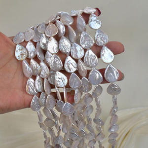 Perlas Barrocas de Agua Dulce Naturales de Zhuji, Perlas en Forma de Gota de Agua para Hacer Aretes y Collares, Hechas a Mano, Blancas, Sueltas, Opciones de Color Natural Disponibles - Product Image 1