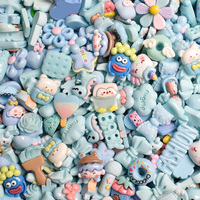 Breloques en résine plates à dos plat, motif dessin animé bonbon mignon, pour la décoration d'ongles, épingles à cheveux DIY, coques de téléphone, slime et jouets créatifs - Vente en gros