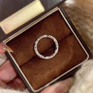 2025 nouvelle bague Joker de luxe minimaliste en argent S925 avec serpent <span class=keywords><strong>esprit</strong></span> plaqué or et queue bijoux en Zircon à la mode pour anniversaire - Product Image 2