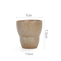 Tasse à Thé et Café Classique Vintage en Céramique, Mug à Espresso et Latte pour Maison et Bureau, Cadeau d'Affaires, Tasse à Café Portable
