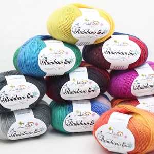 High Quality Rainbow Green <strong>Red</strong> Fine Knitting Yarn <strong>Wool</strong> Crochet Yarn Baby DIY - Product Image 6