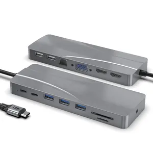 14 in 1 multi usb hub adapter type c power charger usb c docking station