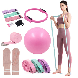 Nhà Máy Nhà Tập Thể Dục Pilates Thiết Bị Thiết Lập Mini Yoga Tập Thể Dục Bóng Ma Thuật Vòng Tròn Pilates Vòng Trọng Lượng Nhẹ Đàn Hồi Kháng Ban Nhạc - Product Image 4