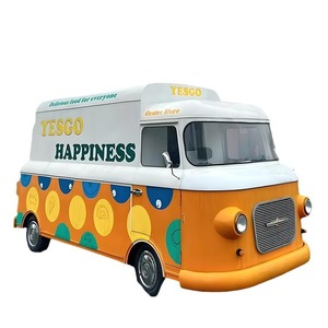 Camión de Comida Yesgo de 4.8m, Estilo Clásico Vintage, Máquina de Helado Suave de Acero Inoxidable para Venta Ambulante - Product Image 2