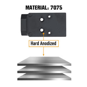 Placa adaptadora de punto rojo anodizado duro de precisión de montaje óptico Ohhunt Compatible con <span class=keywords><strong>R</strong></span> & Footprint - Product Image 2