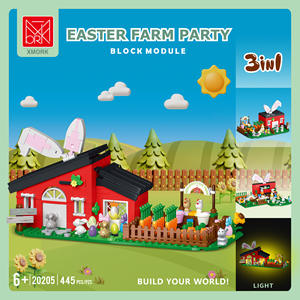 <span class=keywords><strong>Moko</strong></span>-Ensemble de Blocs de Construction 3 en 1, Jouet de Fête de la Ferme, Lapin de Pâques, Cadeau pour Enfant, 20205 - Product Image 2