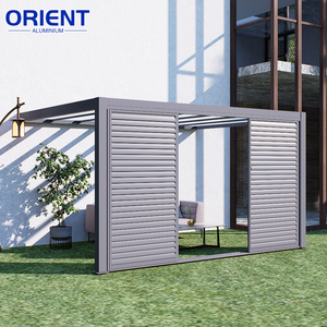 Pérgola Motorizada Personalizable, Cubiertas para Patio, Cocina Exterior Automática, Pérgola Bioclimática de Aluminio con Rejillas - Product Image 1