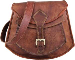 Sacs à bandoulière en cuir marron faits à la main de qualité supérieure pour femmes sacs à main et sacs à main durables pour un usage quotidien - Product Image 3