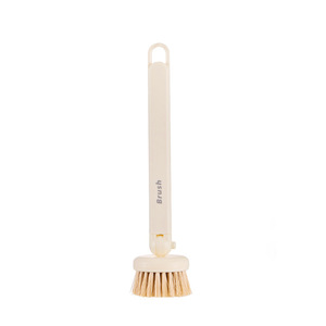 Brosse à vaisselle rotative Junzo à long manche, poils en bambou, pour le nettoyage des casseroles de cuisine - Product Image 5