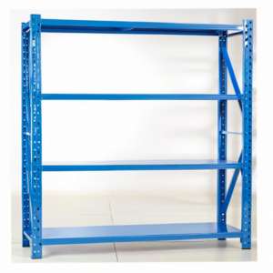 מדפי מתכת קלים 4 שכבות מדף אחסון מדפי משטחים מדפי מוסך יחידות אחסון מפלדה מדפים מדפי מחסן - Product Image 1