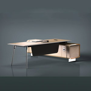 Modern Office Furniture L Shape MDF Executive <b>Desk</b> Office <b>Table</b> Boss Executive <b>Desk</b> Factory Price Commercial Office Furniture - Product Image 2