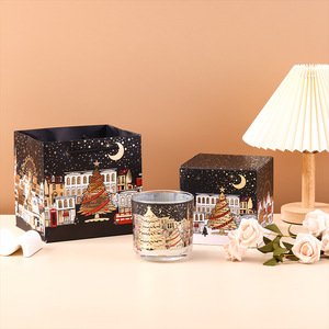 Bougie parfumée électronique à capteur de lumière pour Noël, thème rue de Londres, décoration de Noël - Product Image 3