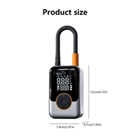 Mini Portable Wireless Electric Car Tyre Air Compressor Cordless Inflatable Pump Digital Tire Inflators Tire Pressure Monitor