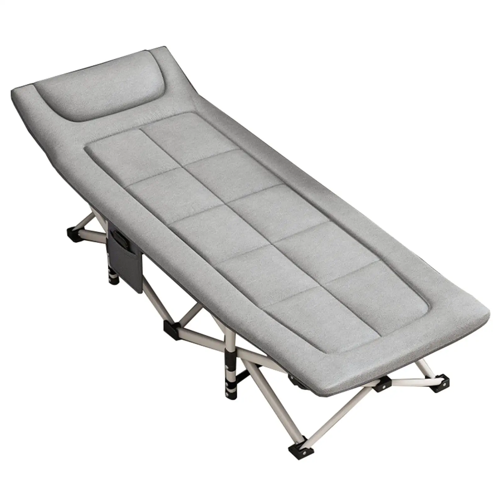 Draagbare Indoor Ligstoel Camping Stoel Bed Bed Bed Opklapstoel Voor Slapen Met Matrassteunen 200Kg