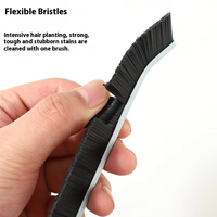 Brosse de nettoyage polyvalente à long manche pour les fentes |   Brosse à fentes étroites pour machine à laver, carrelage et interstices de fenêtres |   Ensemble personnalisé