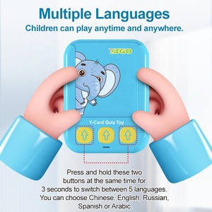 Giáo Dục Sớm Thẻ điện tử máy đọc sách đồ chơi nhiều ngôn ngữ chuyển sang nói chuyện thẻ flash máy học tập cho trẻ em - Product Image 5