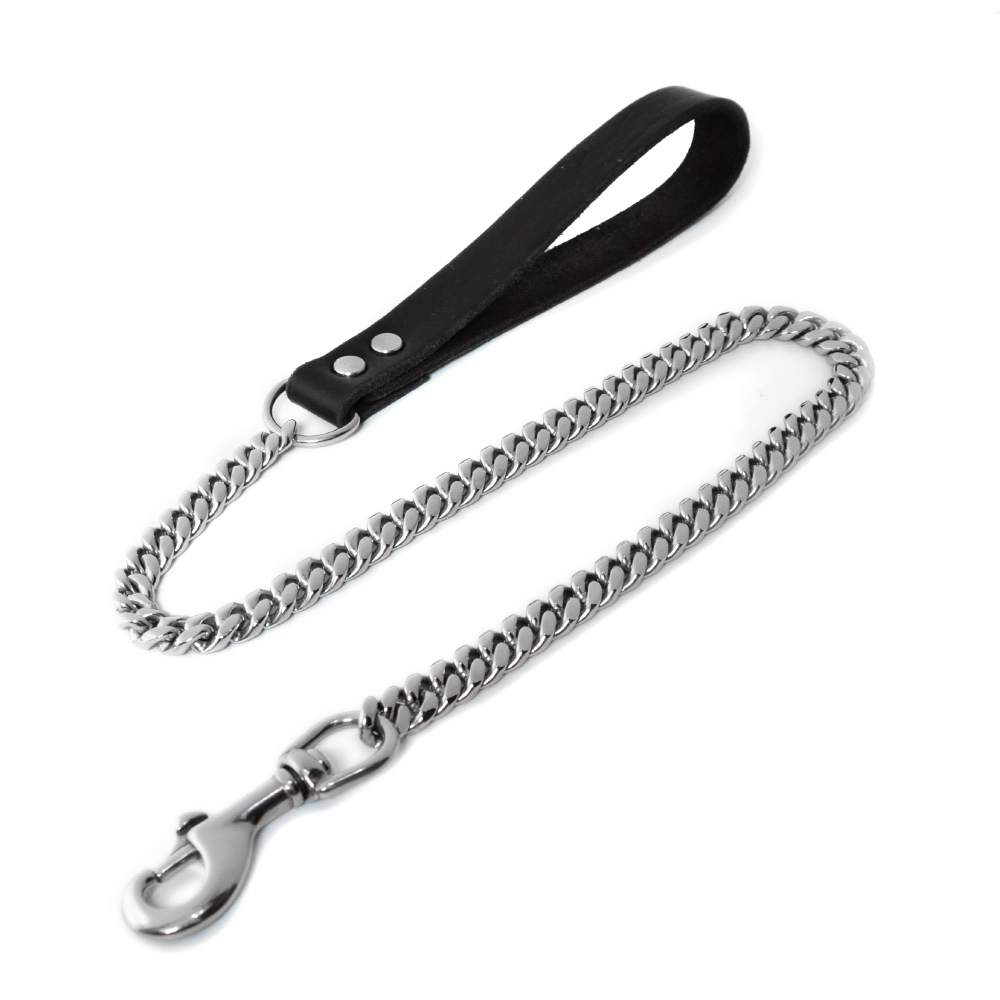 Laisse de chien argent