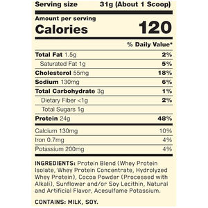 ผงเวย์โปรตีนปราศจากน้ำตาล 24 กรัมต่อหนึ่งหน่วยบริโภค สำหรับผู้ใหญ่ ไม่เหมาะสำหรับสตรีมีครรภ์ - Product Image 2