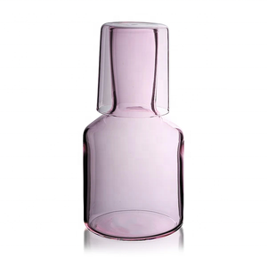 <span class=keywords><strong>Bicchieri</strong></span> Decorativi su Misura Resistenti al Calore in Vetro Borosilicato Colorato Pyrex Caraffa da Comodino - Product Image 1