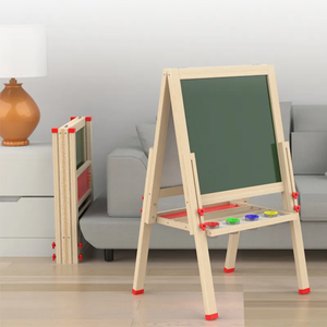 Tableau noir à cadre en A personnalisé chevalet de tableau noir pliant magnétique double face tableau d'affichage à craie encadré tableau d'affichage - Product Image 4