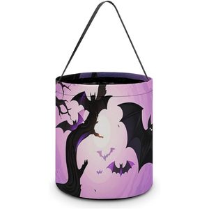 Sacs à bonbons d'Halloween en forme de corbeau en bois mort, réutilisables, pour la fête des enfants, avec poignée, grand sac à collation, friandises fabriquées en Chine - Product Image 1