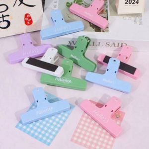 Custom Durable Magnetic Memo Clamp Student Book with Logo Wholesale Promotional Gift Colored <b>Plastic</b> Hand Account Bill - Product Image 6