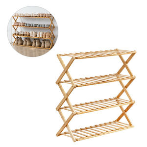 Foldable Bamboo <b>Shoe</b> <b>Rack</b> 5 Tier Entryway Living Room <b>Storage</b> No Assembly Required - Product Image 3