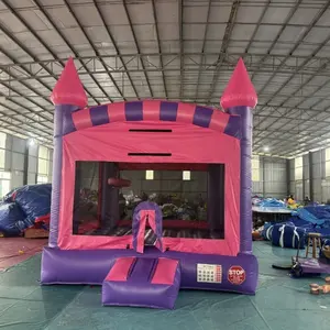 Venda comercial de casa inflável de PVC para castelo, guarda-costas inflável para crianças, casa de salto para festas, castelo