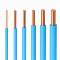 Câble de construction H07V-U en PVC à conducteur en cuivre massif, classe 1 IEC 60228, 450/750V, 1,5 2,5 4 6 10 16 mm², ignifuge, pour conduits et goulottes