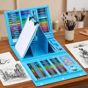 Ensemble d'art pour enfants de 208 pièces, kit de dessin de luxe, fournitures de peinture avec chevalet, étui portable, cadeau de rentrée <span class=keywords><strong>scolaire</strong></span> pour les garçons et les filles - Product Image 5