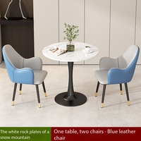 Tables et chaises rondes d'extérieur pour le repos, le bureau et la réception d'hôtel, tables et chaises de loisirs et de luxe léger