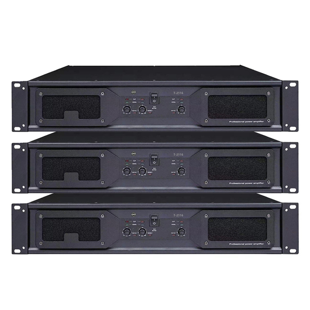 1600W 3Channel 8 2400W Professional Power Amplifier Class TD Hi-Res Audio High Power Metal Shell for Large Halls KTV Rooms