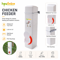 Mangeoire à poulet pour oiseaux, support en PVC, suspendue, facile à nettoyer, portable, 3,6 L, forme carrée, manuelle, utilisation extérieure, étanche, résistante aux UV