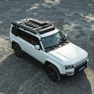 Cestas portaequipajes de aluminio para techo de coche, escalera lateral, caja lateral, tienda lateral, caja de techo, serie de carga para LC250 - Product Image 6