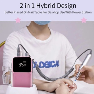 Taladro Eléctrico Profesional Recargable de 35000 RPM para Uñas, Bajo Ruido, USB, Plástico, Diamante, Gel, Pulidor de Esmalte de Uñas - Product Image 2