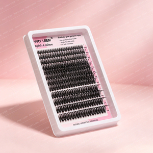 Pestañas Segmentadas DIY Pre-Adheridas Veganas Libres de Crueldad Animal Voluminosas para un Efecto Dramático en los Ojos Uso Diario - Product Image 2