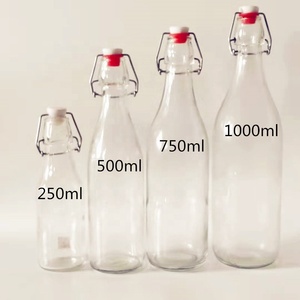 Botella de Vidrio Transparente <span class=keywords><strong>Bormioli</strong></span> <span class=keywords><strong>Rocco</strong></span> Giara con Tapón, 8oz, 16oz, 24oz, 32oz - Product Image 2