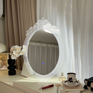 Vendita calda moderna creativa fari decorativi corona magica specchio per il trucco fata velo per la casa riparazione decorazione per la casa specchio - Product Image 2